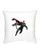 Thor Printed Decorative Cushion White/Red/Black 16x16inch