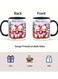 RYN&reg; Valentine Bear Ceramic Coffee Mug, 11oz - Dual-Sided Teddy Bear Design, Dishwasher &amp; Microwave Safe, Perfect for Hot &amp; Cold Beverages, Ideal Gift for Birthday, Valentine'S Day,