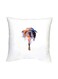 Mobile Legends Printed Decorative Cushion White/Black/Orange 16x16inch