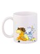 Anime Digimon Printed Mug White/Yellow/Brown 11ounce