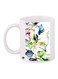 Floral Printed Coffee Mug White/Blue/Green