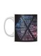 Ceramic Printed Mug White/Black/Pink
