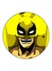 Cartoon Printed Fridge Magnet Yellow/Black 5.5cm
