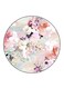 Flowers Printed Fridge Magnet Round Multicolour