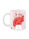 Cartoon Girl Printed Coffee Mug White/Pink/Red 11ounce