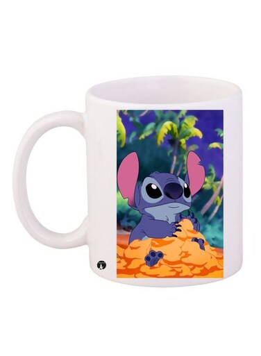 Lilo And Stitch Printed Coffee Mug White/Purple/Orange