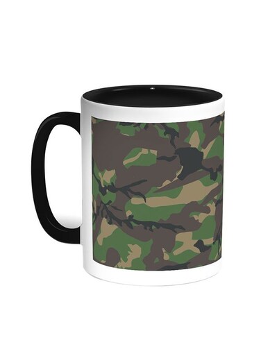 Army Clothing Printed Coffee Mug Black/White 11ounce