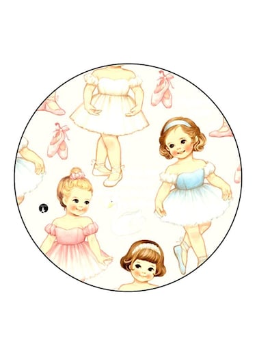 Girls Printed Fridge Magnet Multicolour