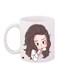 Cartoon Girl Printed Coffee Mug White/Beige/Brown 11ounce