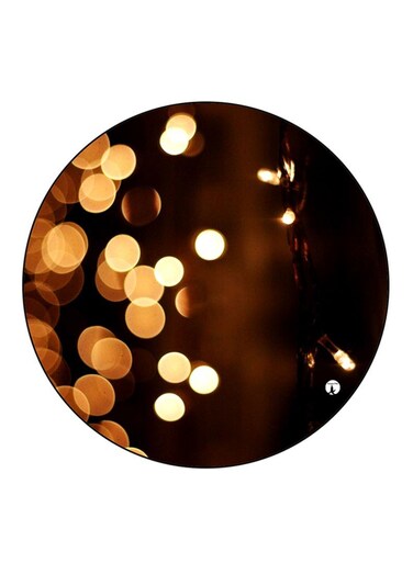 Lights Printed Fridge Magnet Round Multicolour