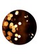 Lights Printed Fridge Magnet Round Multicolour