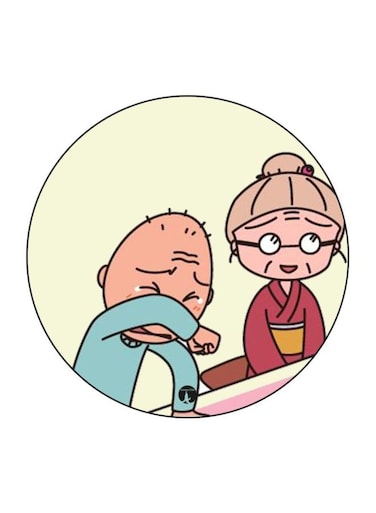 The Anime Chibi Maruko Chan Printed Fridge Magnet Yellow/Blue/Red