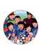 Anime Captain Majid Printed Fridge Magnet Round Multicolour
