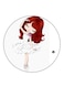 Girl Printed Fridge Magnet Multicolour