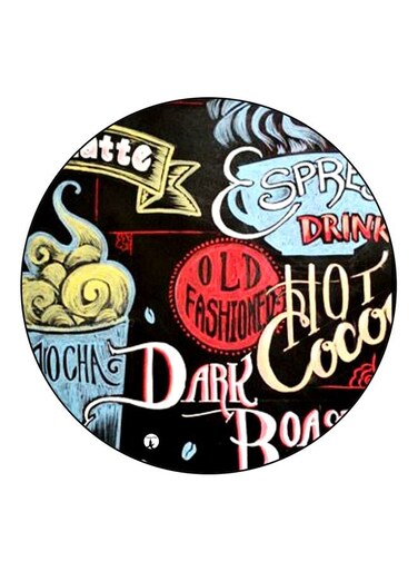 Hot Chocolate Printed Fridge Magnet Black/Red/Blue 5.5cm