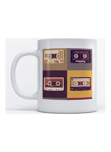 Mug Cassette For Coffee And Tea White