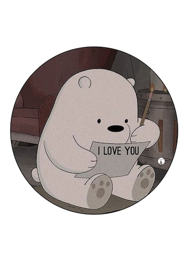 We Bare Bears Printed Fridge Magnet Multicolour