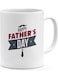 Happy Fathers Day Printed Coffee Mug White/Red/Grey
