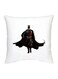 Batman Printed Decorative Cushion White/Black/Brown 16x16inch