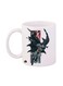 Batman Printed Coffee Mug White/Black/Red 12ounce