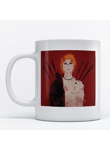Naruto Anime Printed Mug White/Red/Black