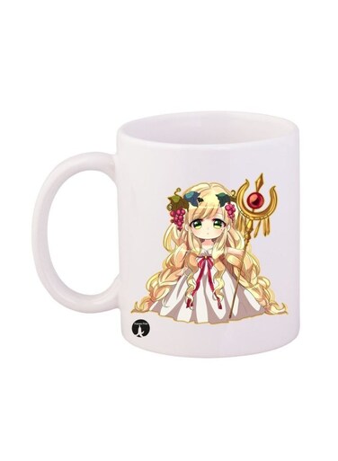 Labyrinth Of Magic Anime Printed Mug White/Beige 11ounce