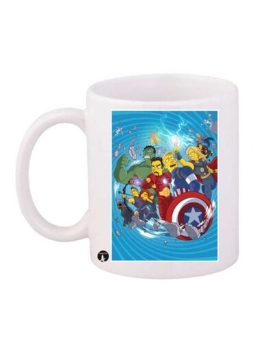 Avenger Printed Coffee Mug White/Blue/Red