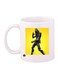 Game Fortnite Character Printed Mug White/Yellow/Black