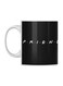 Printed Ceramic Mug White/Black/Blue