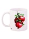 Pomegranate Printed Coffee Mug White/Red/Green 11ounce