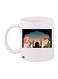 Cartoon Printed Coffee Mug White/Black/Pink 11ounce