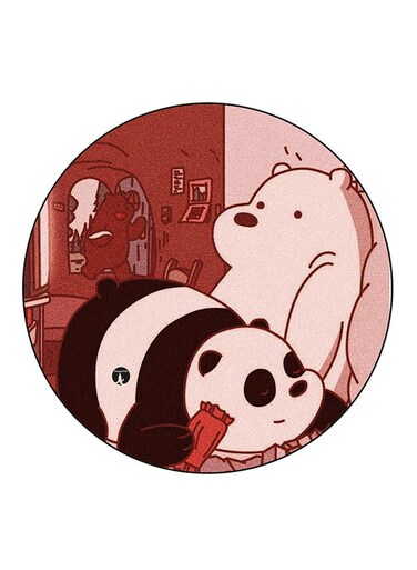 We Bare Bears Printed Fridge Magnet Multicolour