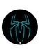 Spiderman Logo Printed Fridge Magnet Black/Blue 5.5cm