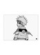 Cartoon Themed Metallic Plate White/Grey/Black 20x15cm
