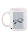 Printed Coffee Mug White/Grey/Blue