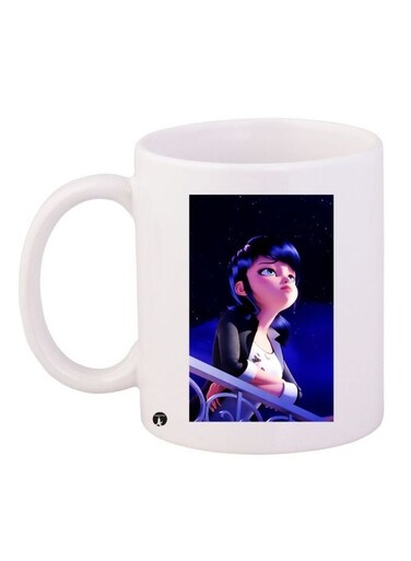 Anime Printed Coffee Mug White/Blue/Black 11ounce