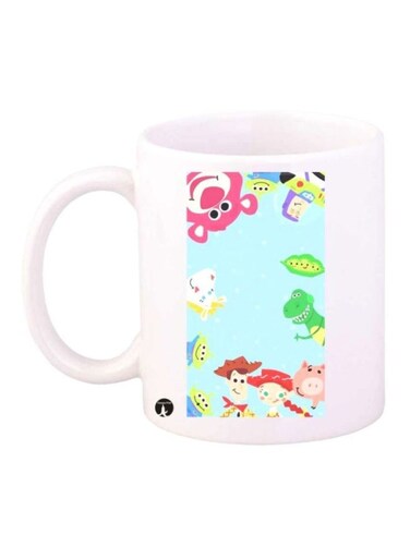 Toy Story 3 Printed Mug White/Blue/Pink
