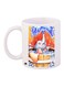Baby Elephant Printed Coffee Mug White/Blue/Orange 11ounce