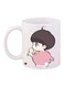 Printed Coffee Mug White/Pink/Black 11ounce