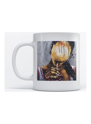 Mug Woman for Coffee and Tea White