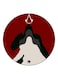 Cartoon Printed Fridge Magnet Black/Red/White 5.5cm