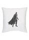 Batman Printed Decorative Cushion White/Black/Grey 16x16inch