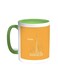 Abstract Drawing - Dubai Towers Printed Coffee Mug Green/White 11ounce