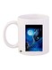 Dragon Printed Coffee Mug White/Blue/Black 11ounce