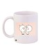Cartoon Printed Coffee Mug White/Pink/Beige