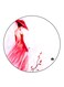 Woman Printed Fridge Magnet Multicolour