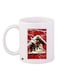 Bird House Printed Coffee Mug White/Red/Brown 11ounce