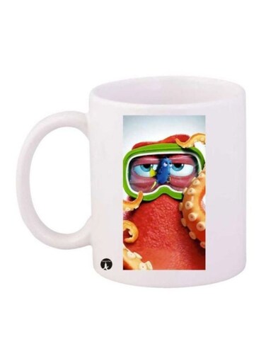 Finding Dory Printed Coffee Mug White/Red/Blue