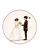 Marriage Printed Fridge Magnet Multicolour 5.5 x 5.5cm