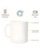 1-Piece Set 11 oz Ceramic Coffee Mug with Arabic Calligraphy "Coffee Heals Everything" Design, Ideal Gift for Coffee Lovers Perfect for Home or Office Use WHITE